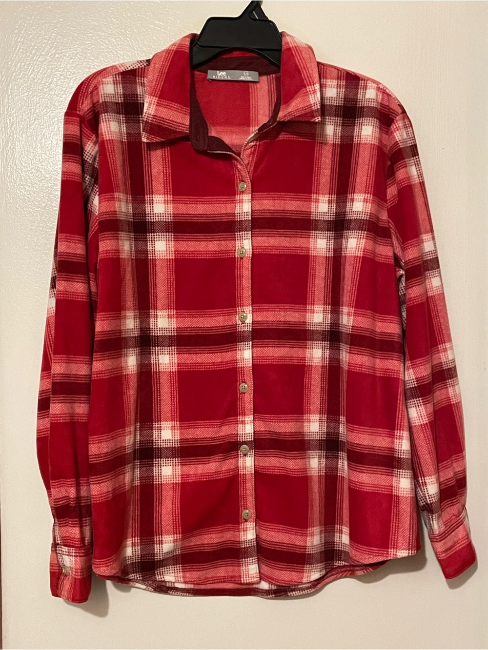 Riders by Lee Red Plaid Button-Down Shirt